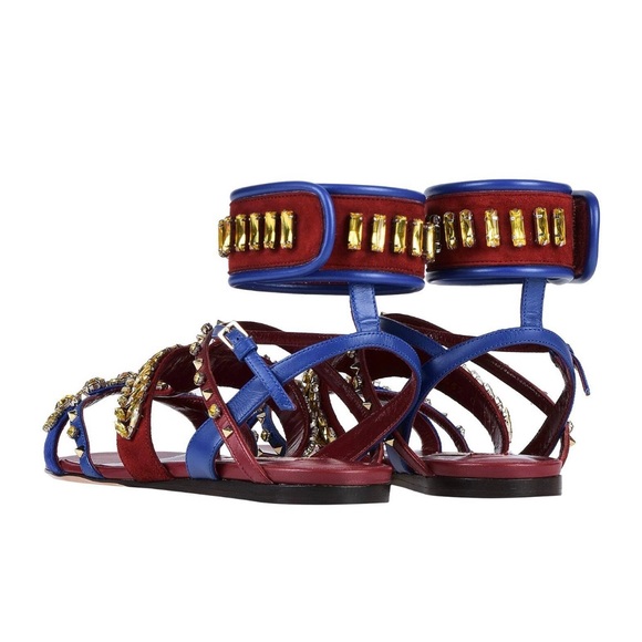 Valentino rhinestone multicolor sandals - Picture 11 of 13